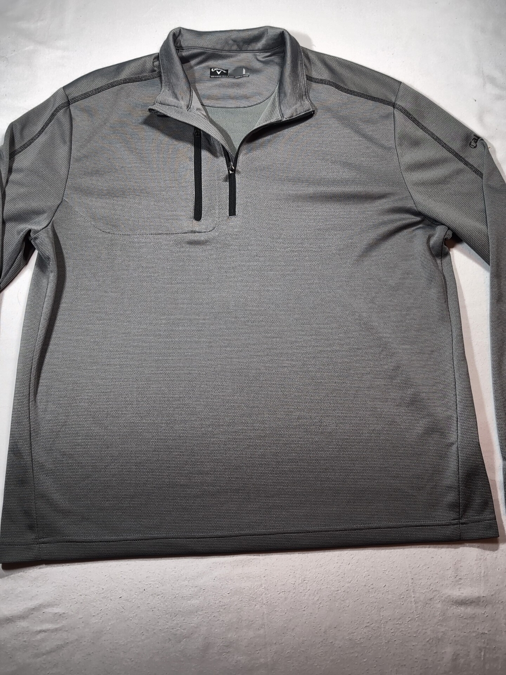 Gray Callaway Quarter-Zip Performance Pullover